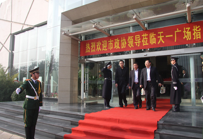 市政协考察团莅临天一广场参观指导